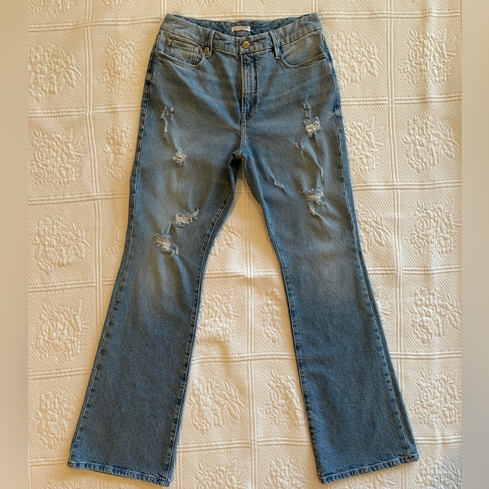 Good American High Rise Good Classic Bootcut Jeans 8/29 
Indigo046 GC062T